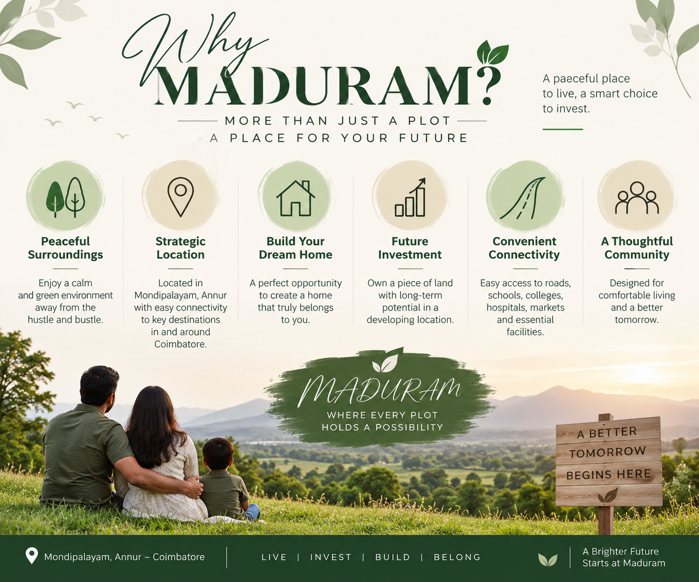 Premium residential plots at Mondipalayam